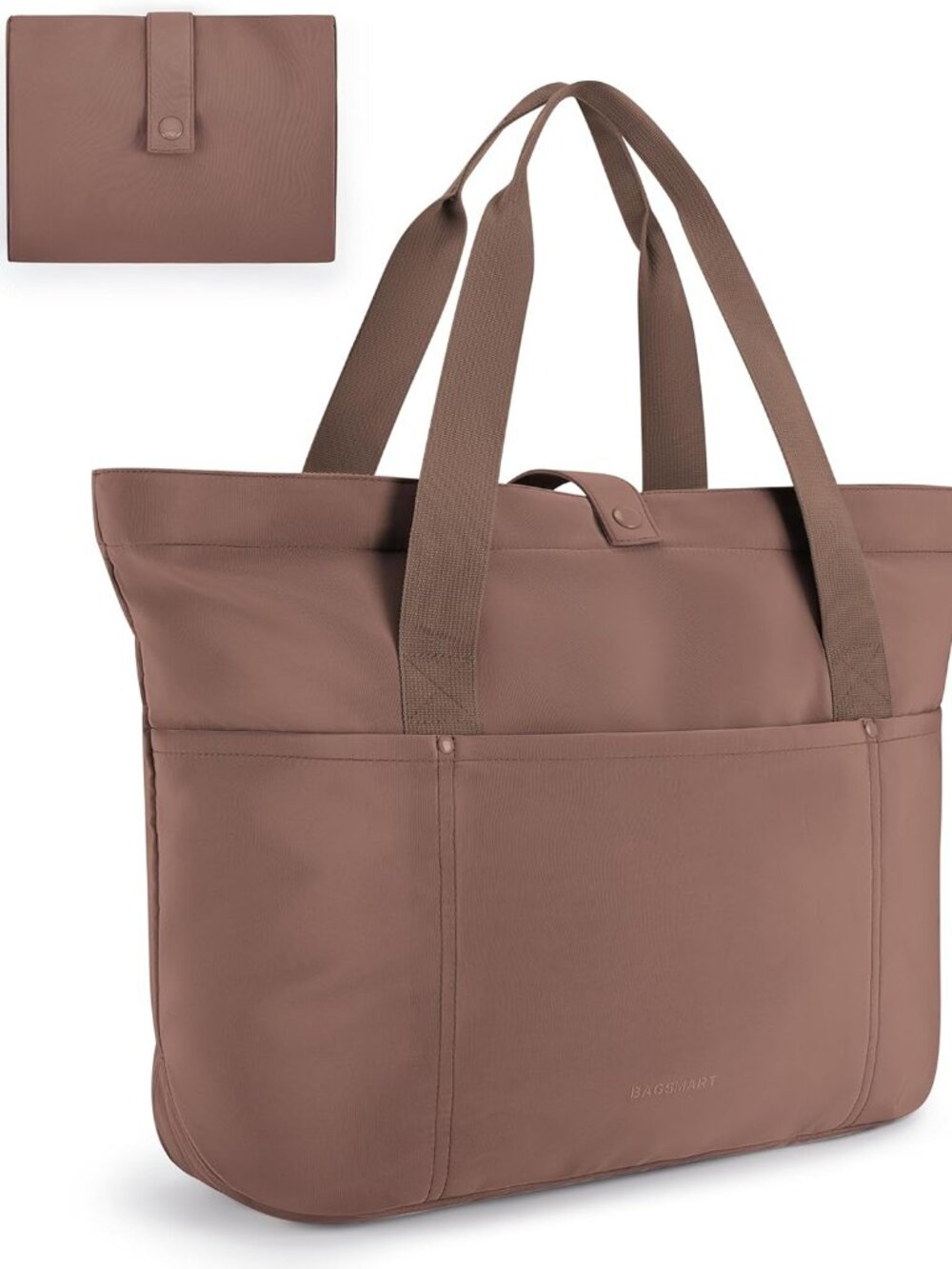 Tote Bag for Women, Foldable Tote Bag With Zipper Travel Large Shoulder Bag Hand